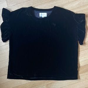 Current Elliot velvet blouse